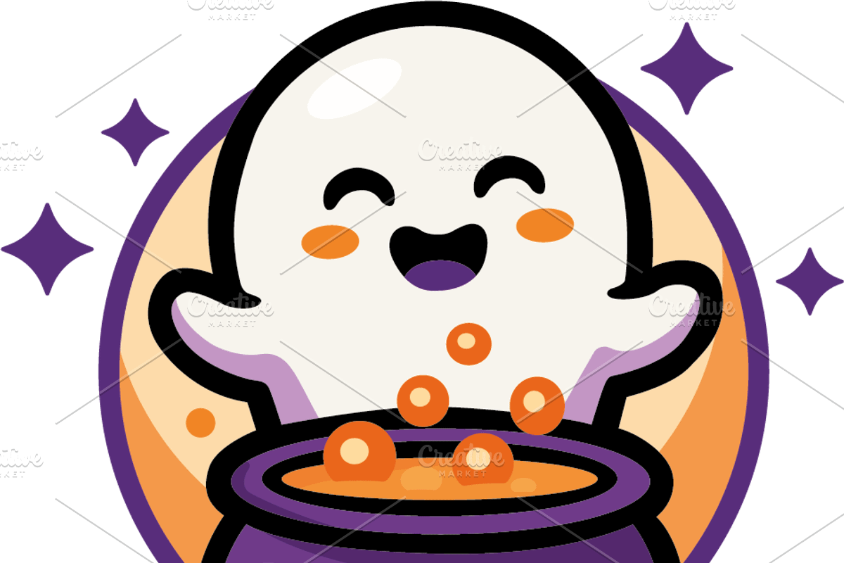 Spooky Night Cute Halloween Sticker, a Decorative Illustration by Dimas.okgo (Photo 4 of 6)