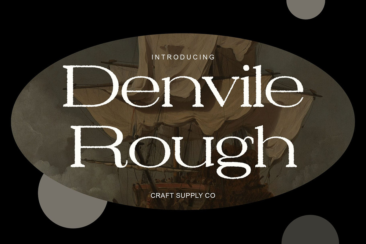 Denvile Rough, a Serif Font by Craft Supply Co. (Photo 1 of 8)