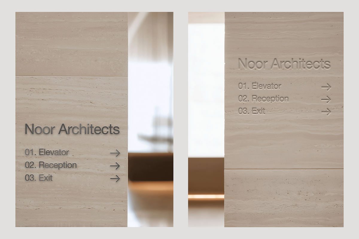 Office Wall Logo Signage Mockup Set, an Advertising Mockup by Digital Asset Co (Photo 5 of 6)