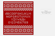 Knitted Letters, Symbols & Ornaments, a Background Graphic by JuliaMalinovskaya (Thumbnail 4 of 5)