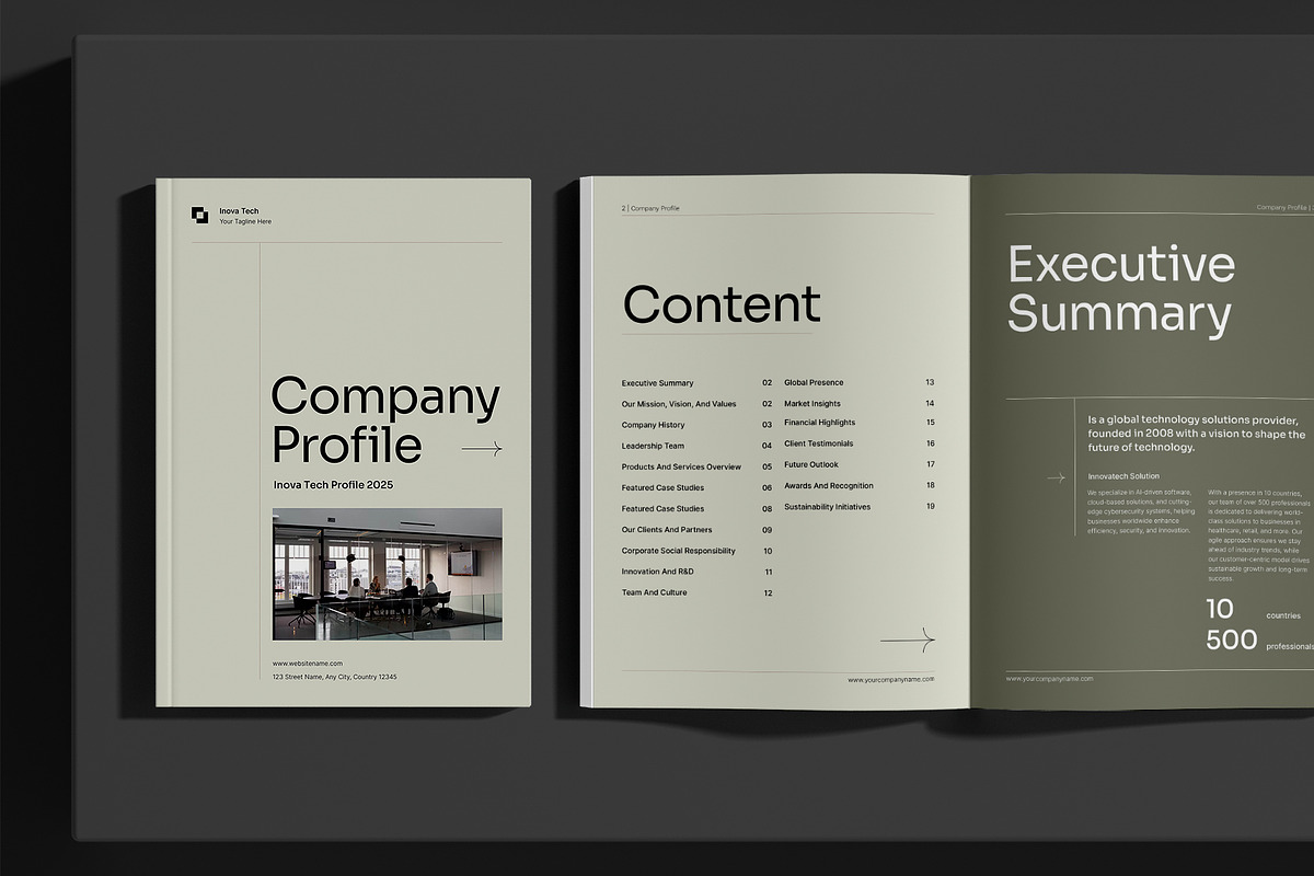 Modern Company Profile preview 2