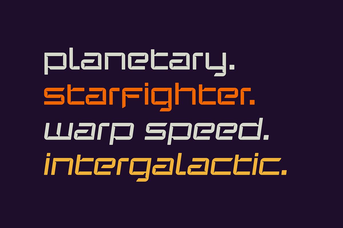 Saturn - sci-fi font, a Sans Serif Font by SelfBuild Type (Photo 3 of 5)