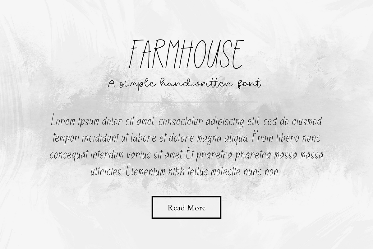 Farmhouse Handwritten Font, a Script Font by Sofia Skoog (Photo 4 of 11)