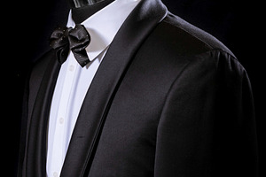 Black Suit with Bowties