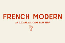 French Modern - A sans serif font