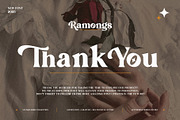 Ramongs - Vintage Serif Font, a Serif Font by Lettermine (Thumbnail 10 of 10)
