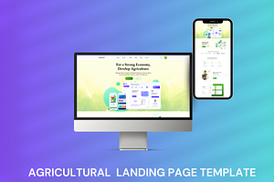 Agricultural Landing Page Template
