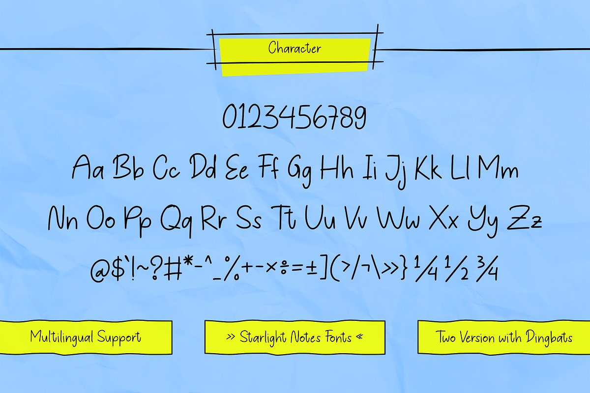 Starlight Notes Handwritten Font, a Handwritten Font by Namara Creative Studio (Photo 6 of 10)