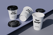Coffee Cup Mock-Up, a Cups & Container Mockup by Satisfaction (Thumbnail 5 of 6)