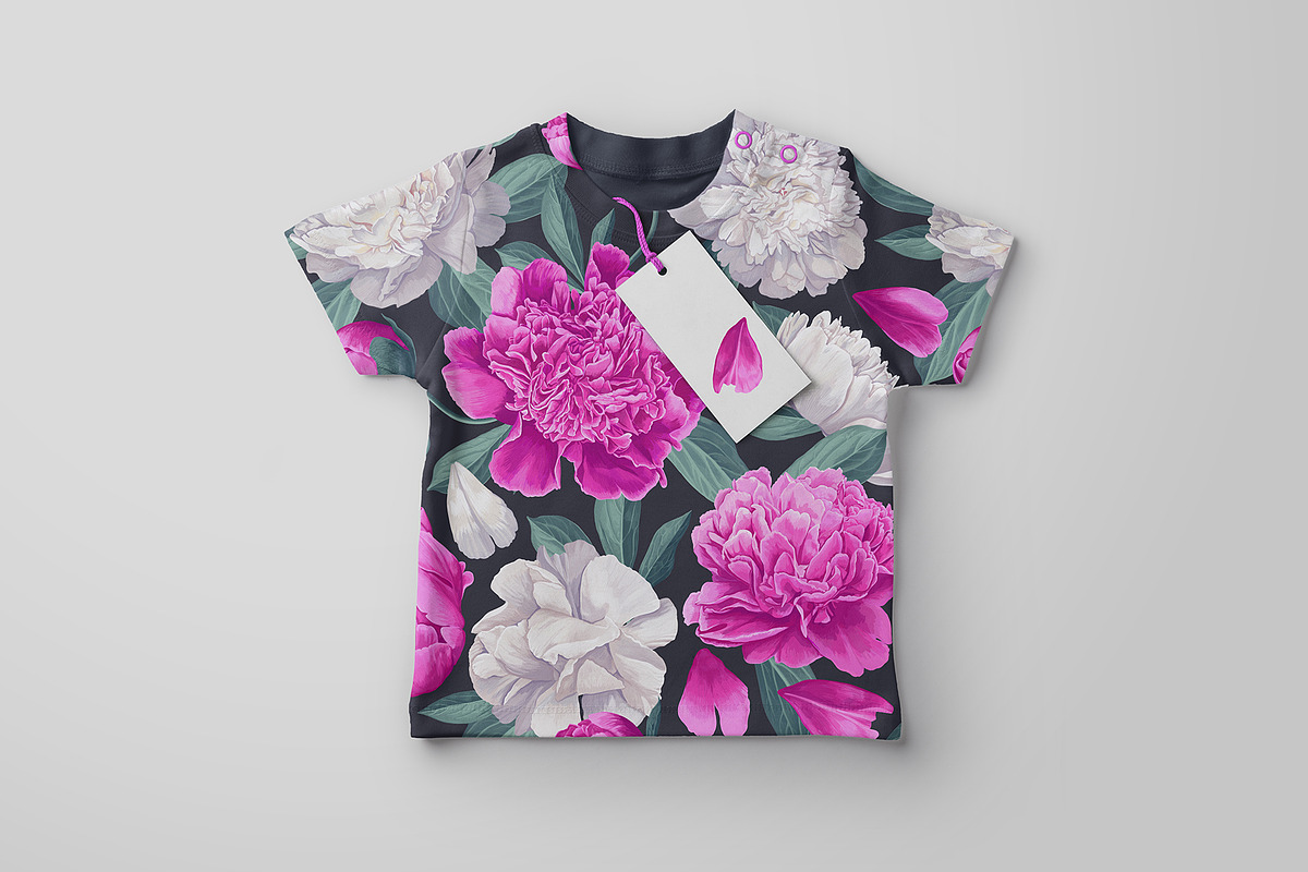 Peonies Seamless Pattern, a Pattern Graphic by MarynaPetrovska (Photo 6 of 15)