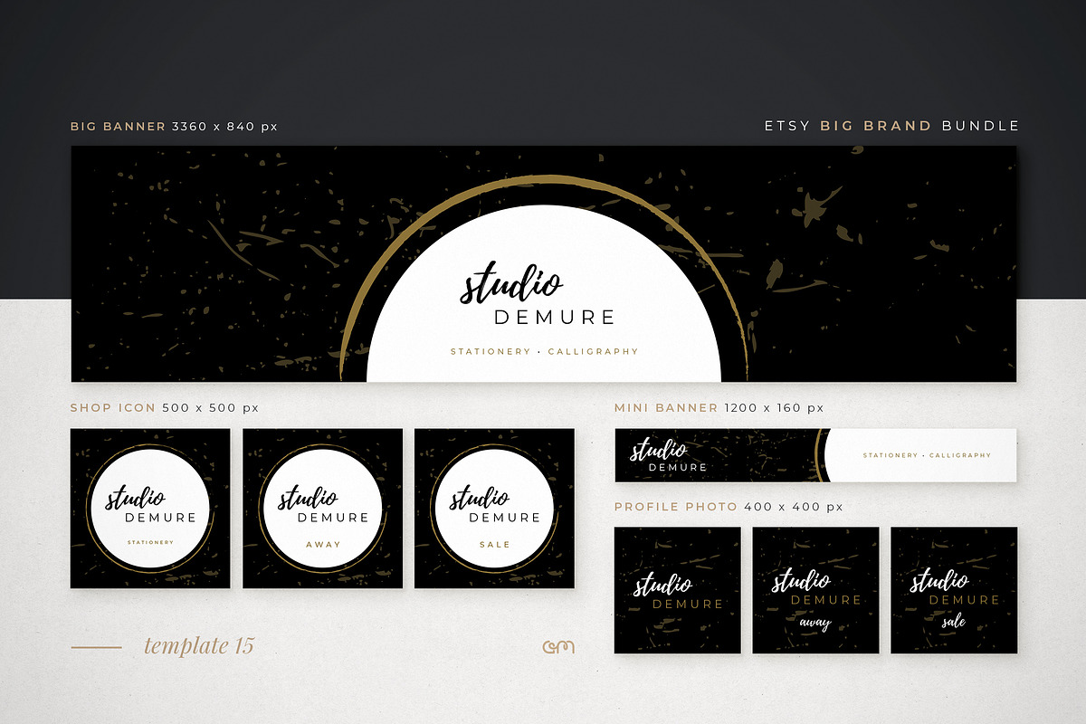 Etsy Big Brand Bundle, a Branding & Logo Template by AM Studio (Photo 18 of 23)