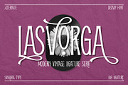 Lasvorga, a Serif Font by saskaratype (Thumbnail 1 of 10)