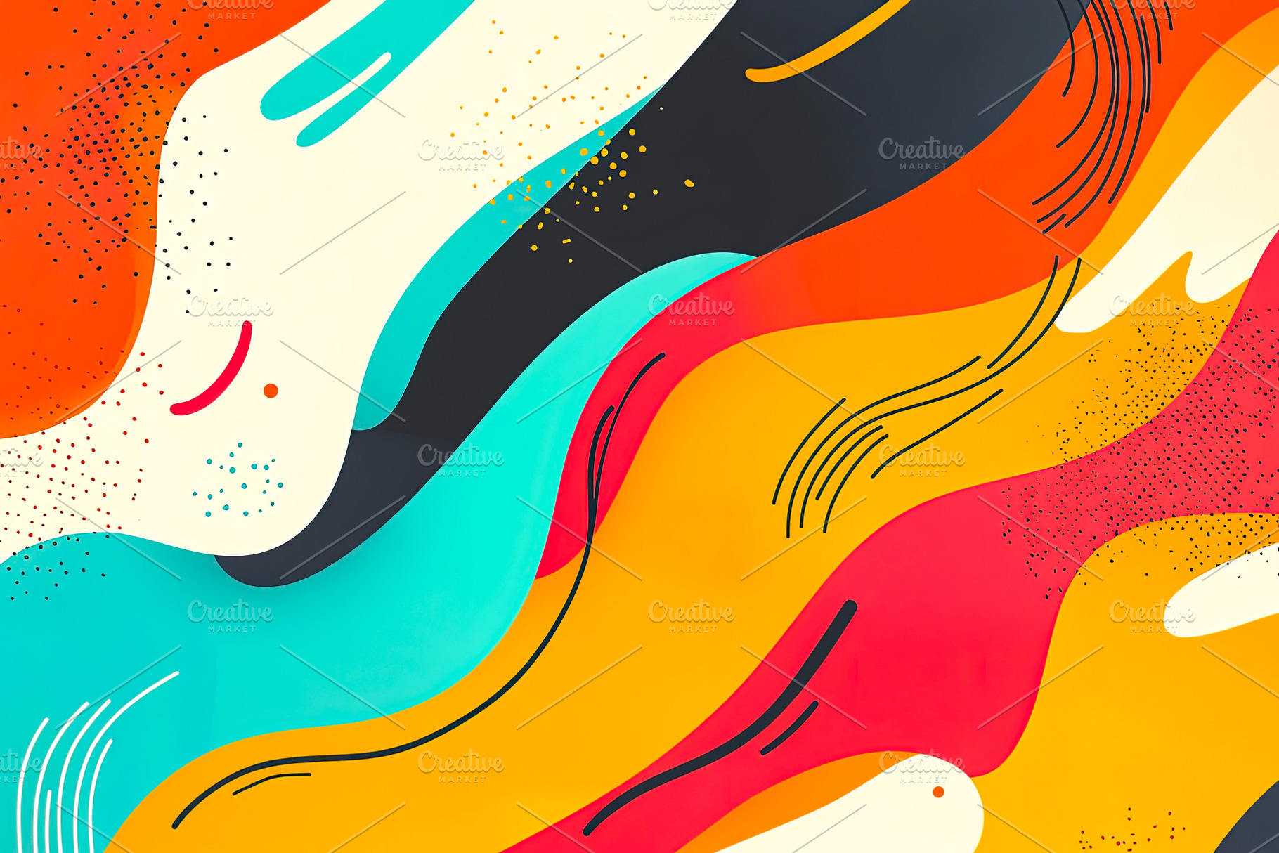 Abstract Colorful Wave Design, an Abstract Photo by Ales Munt