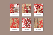 Textured hand drawn cards set, a Texture Graphic by Good Studio (Thumbnail 4 of 15)