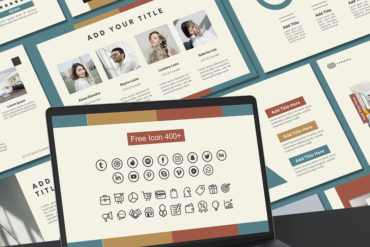 Flat Powerpoint Template, a Presentation Template by SKY CREATION (Photo 6 of 6)