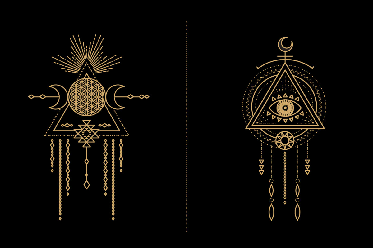 Mandala Set - Tribal Shaman, a Decorative Illustration by S K Y B O X (Photo 3 of 11)