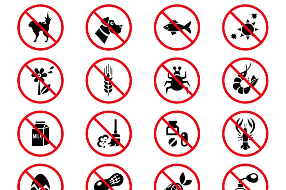 Allergen Free Products Icons
