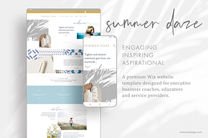 Summer Daze - Wix Website Template