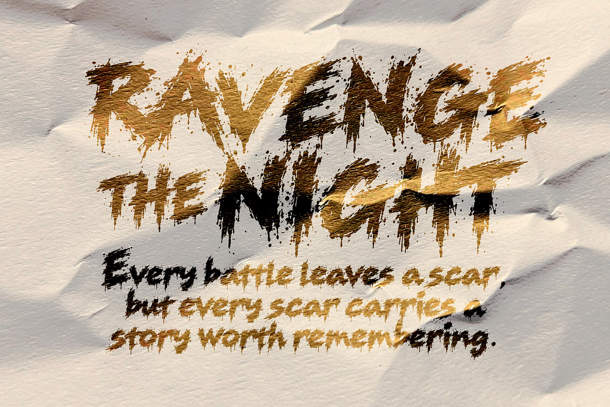 RAVANGE BUSTERS - Bold Grunge Chaos, a Handwritten Font by HypeWorksCo (Photo 4 of 12)
