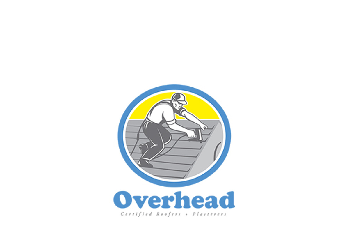 Overhead Roofers Logo, a Branding & Logo Template by patrimonio