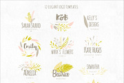 Vector Botanical Elements +Extras!, a Decorative Illustration by eclosque (Thumbnail 3 of 5)