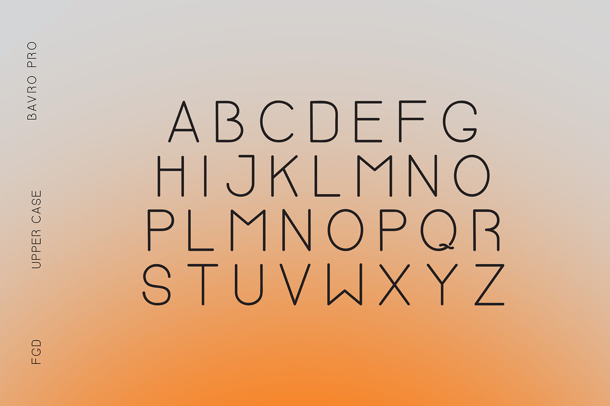 Bavro Pro Font, a Sans Serif Font by FGD Goodies for Designers (Photo 2 of 4)