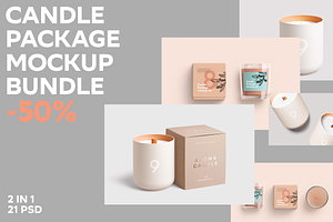 Candle mockup bundle