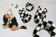 Bubble font, 3D Checker letters PNG, a Handwritten Font by Kasia Sokolovska (Thumbnail 1 of 9)
