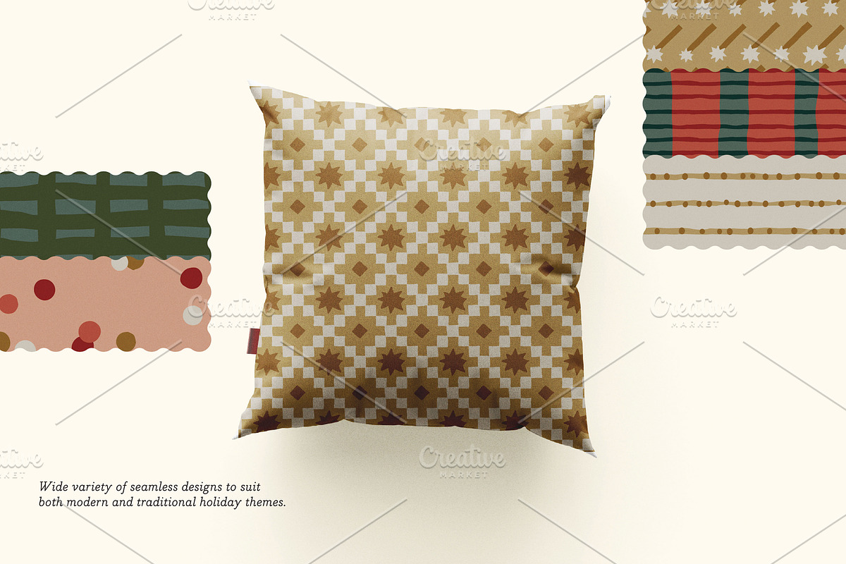 Warmy Yuletide. Seamless Patterns, a Pattern Graphic by oxygen_8 (Photo 9 of 10)