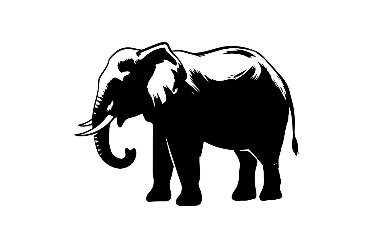 Elephant Vector Elements Bundle, an Animal Illustration by balal (Photo 3 of 10)