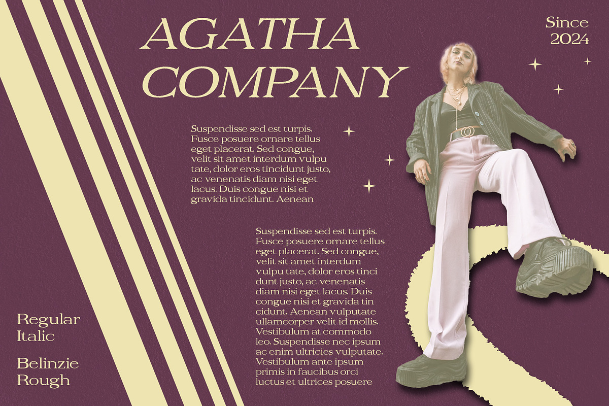 Belinzie Rough, a Serif Font by Craft Supply Co. (Photo 2 of 8)