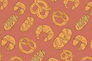 Vector Breakfast Patterns.