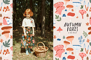 Autumn Foxes - Fall Forest clipart, an Animal Illustration by avdnadi (Thumbnail 8 of 11)