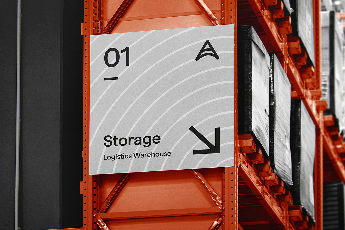 Logo Mockup Logistic Sign, a Product Mockup by Asylab (Photo 4 of 5)