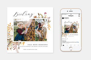 Fall Minis Session Template FM022