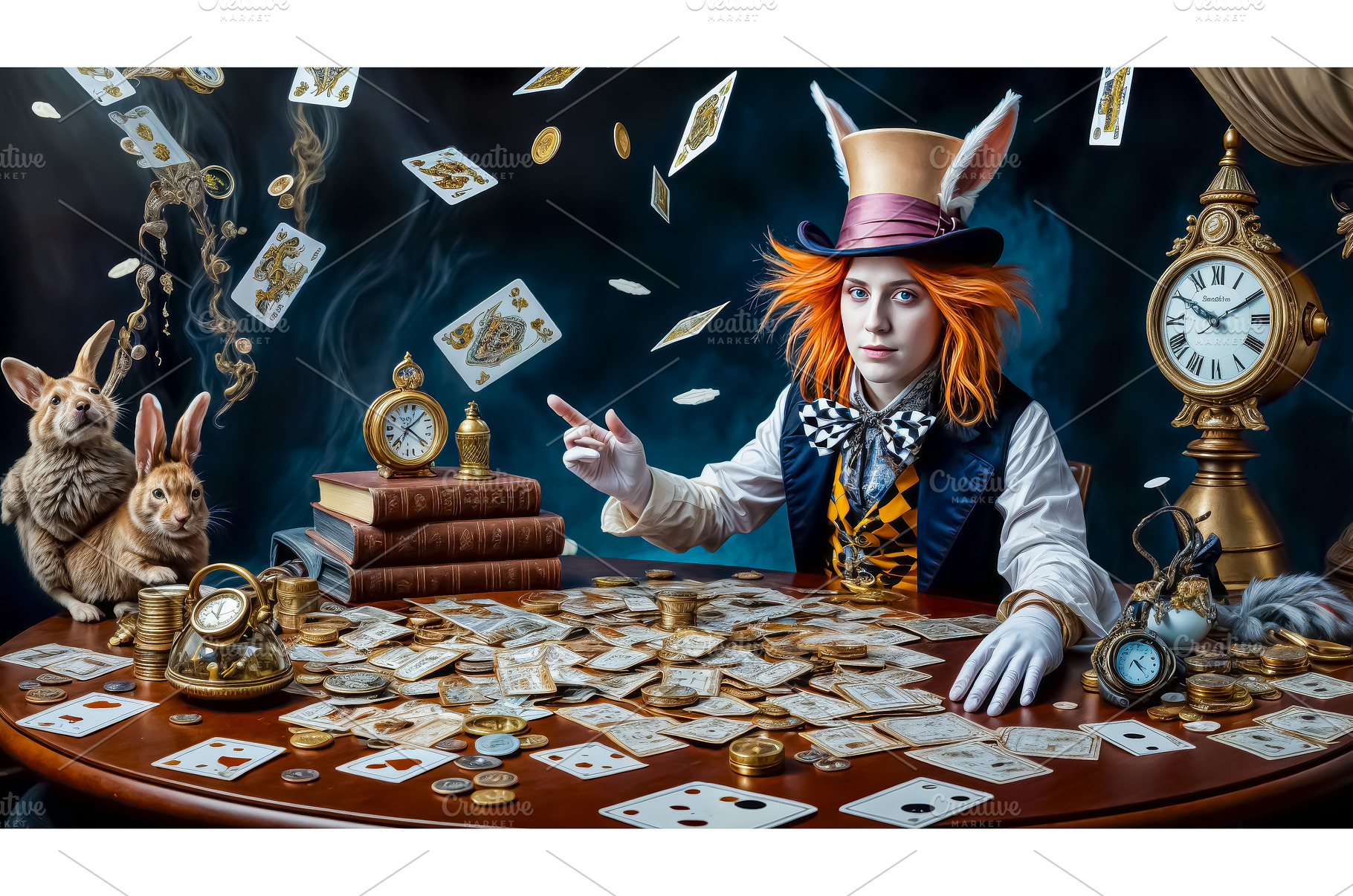 Strange and slightly crazy Hatter in, a Holiday Photo by TatsianaSalauyova