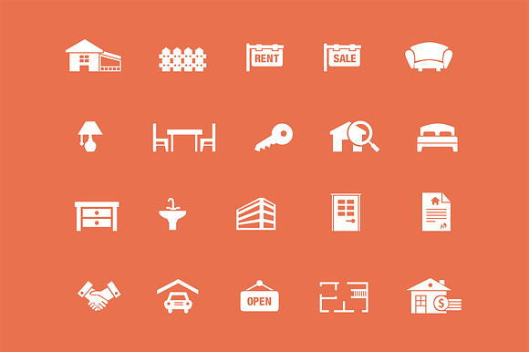 20 Real Estate Icons