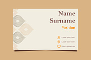 Natural Floral Business card, a Marketing Template by sekitarief (Thumbnail 2 of 3)