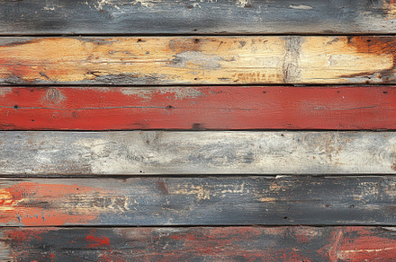 Weathered wooden planks colorful age, an Abstract Photo by Pixeness