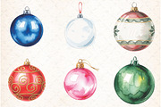 Christmas Baubles Sublimation Clipar, an Illustration by Libby Wishes (Thumbnail 4 of 7)