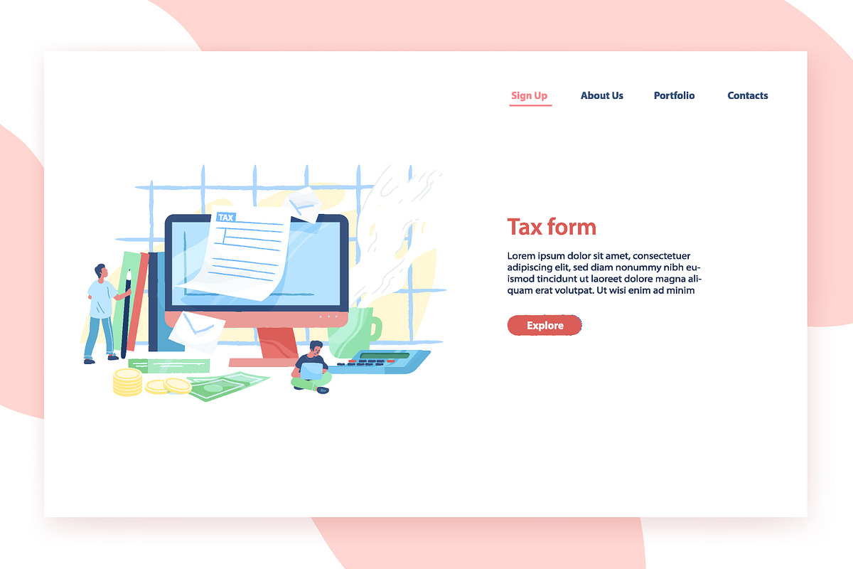 Tax form, a Work Illustration by Good Studio (Photo 1 of 3)
