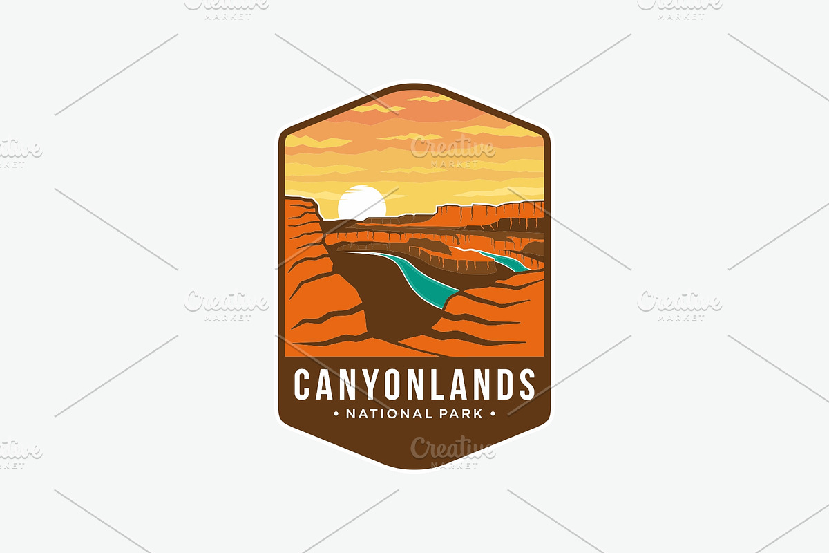 Canyonlands National Park Logo, a Branding & Logo Template by swarnstudio