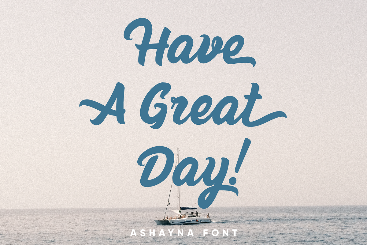 Ashayna Script Font, a Script Font by Alphabet Agency (Photo 6 of 6)