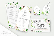 Wedding suite - Delicate anemone, an Invitation Template by Alewiena (Thumbnail 3 of 4)