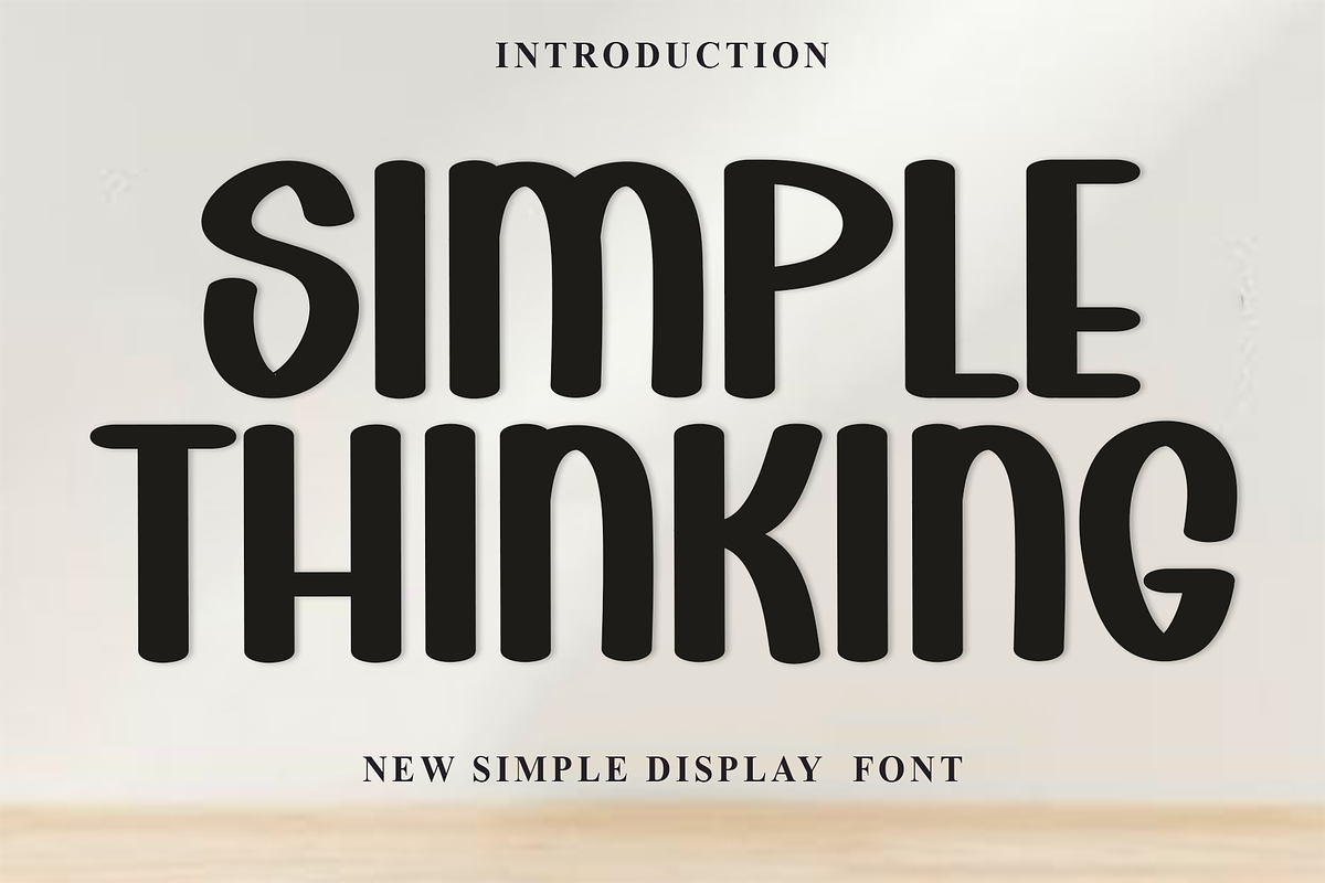 Simple Thinking, a Script Font by FreshTypeINK (Photo 1 of 8)