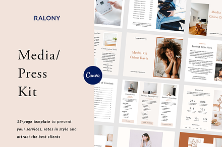 Media/Press Kit, a Magazine Template by Ralony