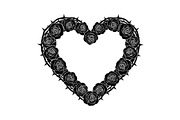 Floral Heart Wreath SVG Bundle, an Illustration by Gaye Art (Thumbnail 4 of 31)