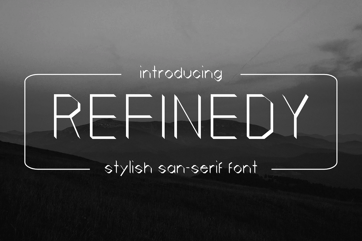 Refinedy - Modern Typeface, a Sans Serif Font by Made by Cap (Photo 1 of 3)