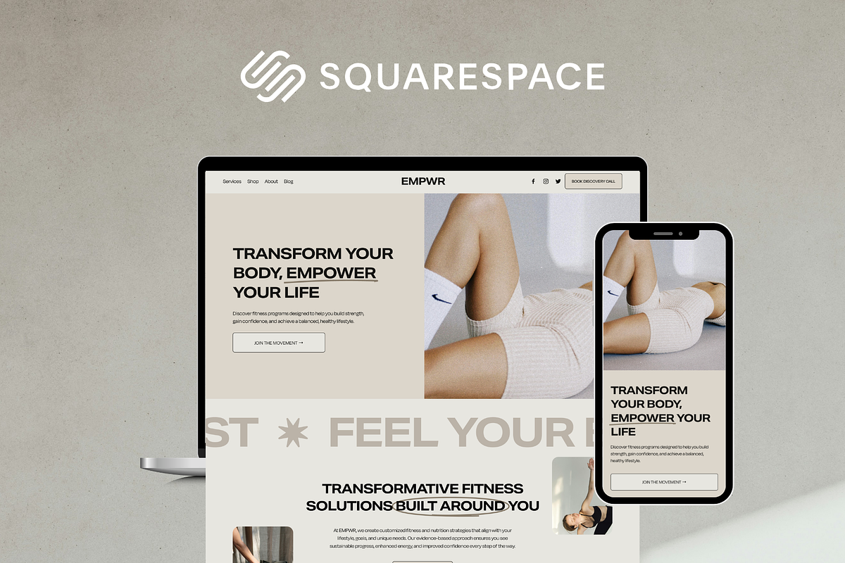 Squarespace Template for Coach, a Squarespace Template by Soul Mission Studio (Photo 1 of 10)