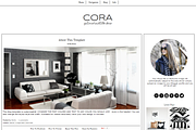 Blogger Template Black & White Cora, a Templates & Theme by BD Web Studio (Thumbnail 1 of 3)